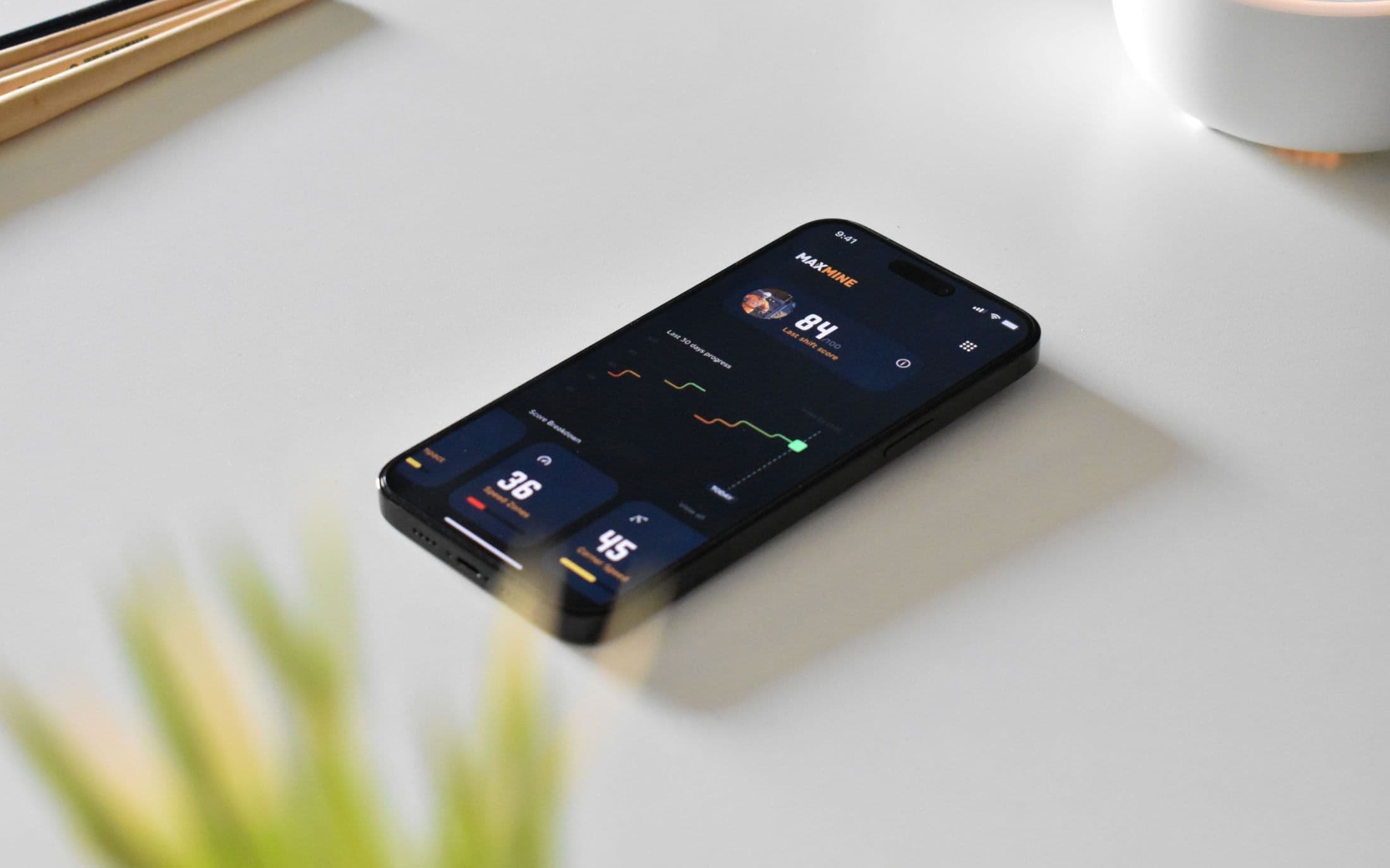 The MaxMine mobile app
